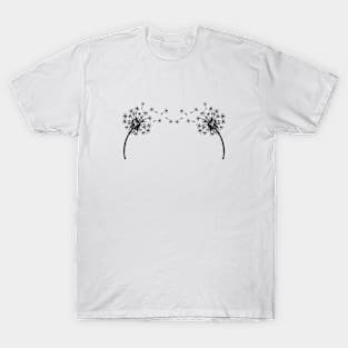 Dandelion Vintage Minimalist Flora Positive Art T-Shirt